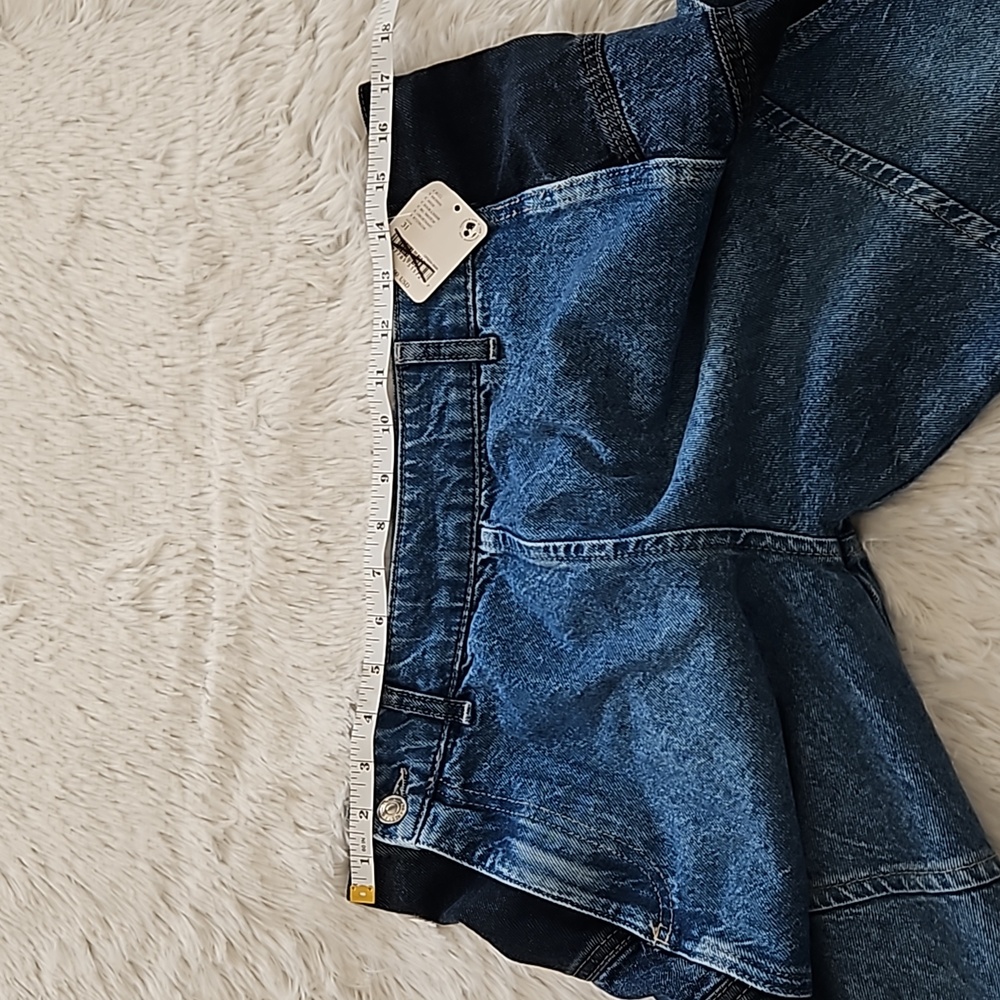 Free People We The Free Moonlit Moto Slim Bootcut Jeans Darkside NWT - Picture 12 of 14